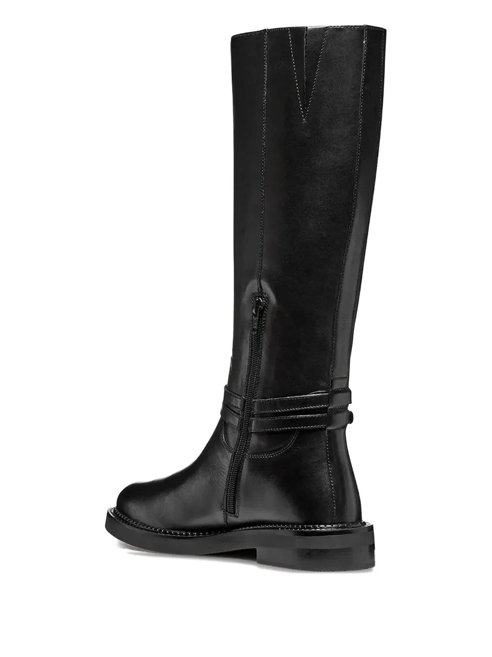 Geox 35mm Serilda Buckled Knee-high Boots In Black
