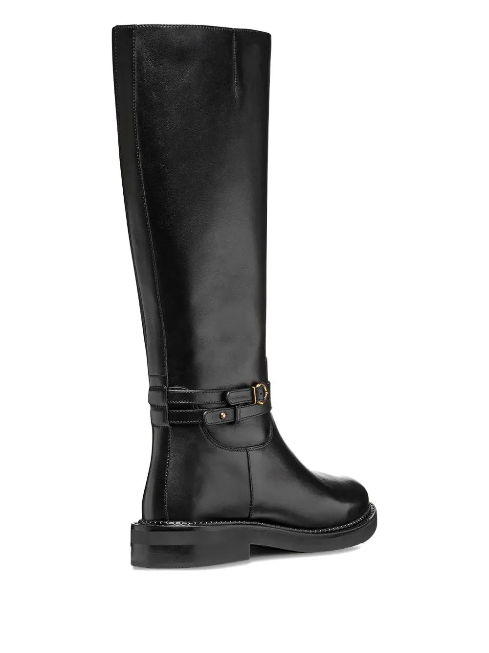 Geox 35mm Serilda Buckled Knee-high Boots In Black