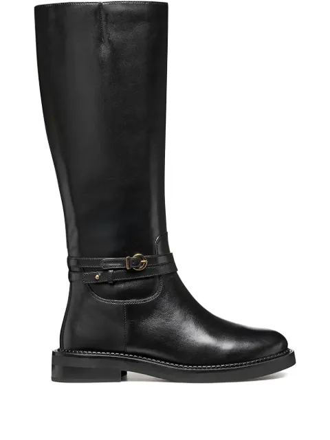Geox 35mm Serilda buckled knee-high boots