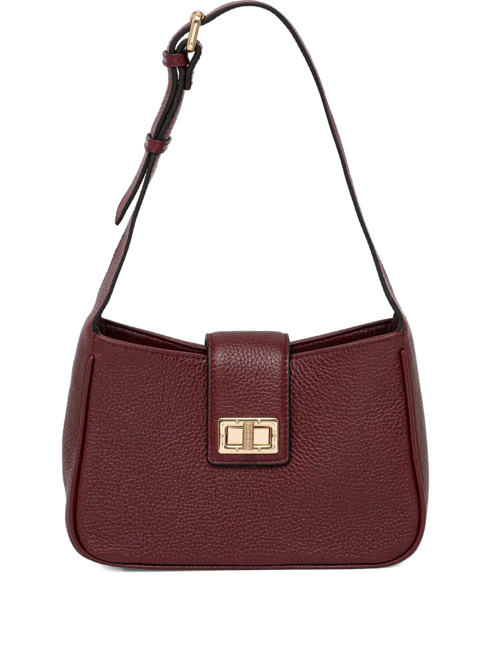 Geox Tuck-lock Fastening Shoulder Bag In Burgundy