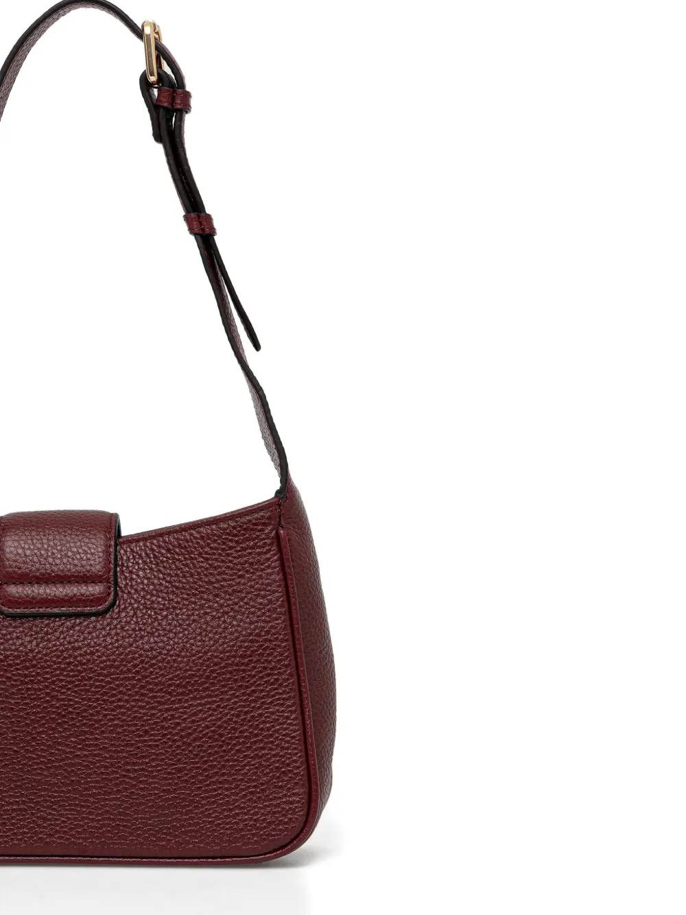Geox Tuck-lock Fastening Shoulder Bag In Burgundy