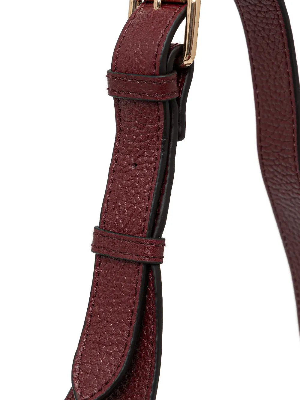 Geox Tuck-lock Fastening Shoulder Bag In Burgundy