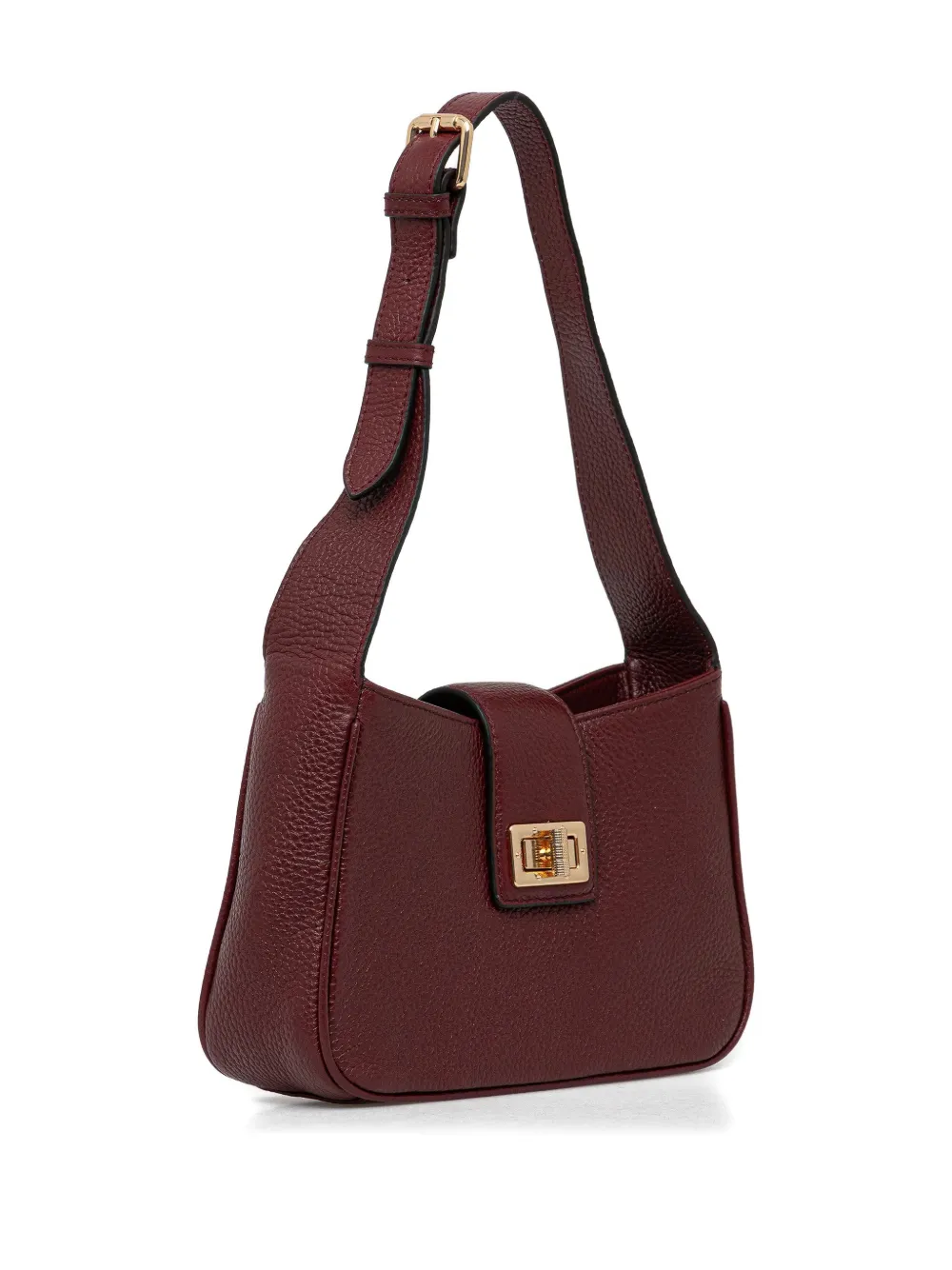 Geox Tuck-lock Fastening Shoulder Bag In Burgundy