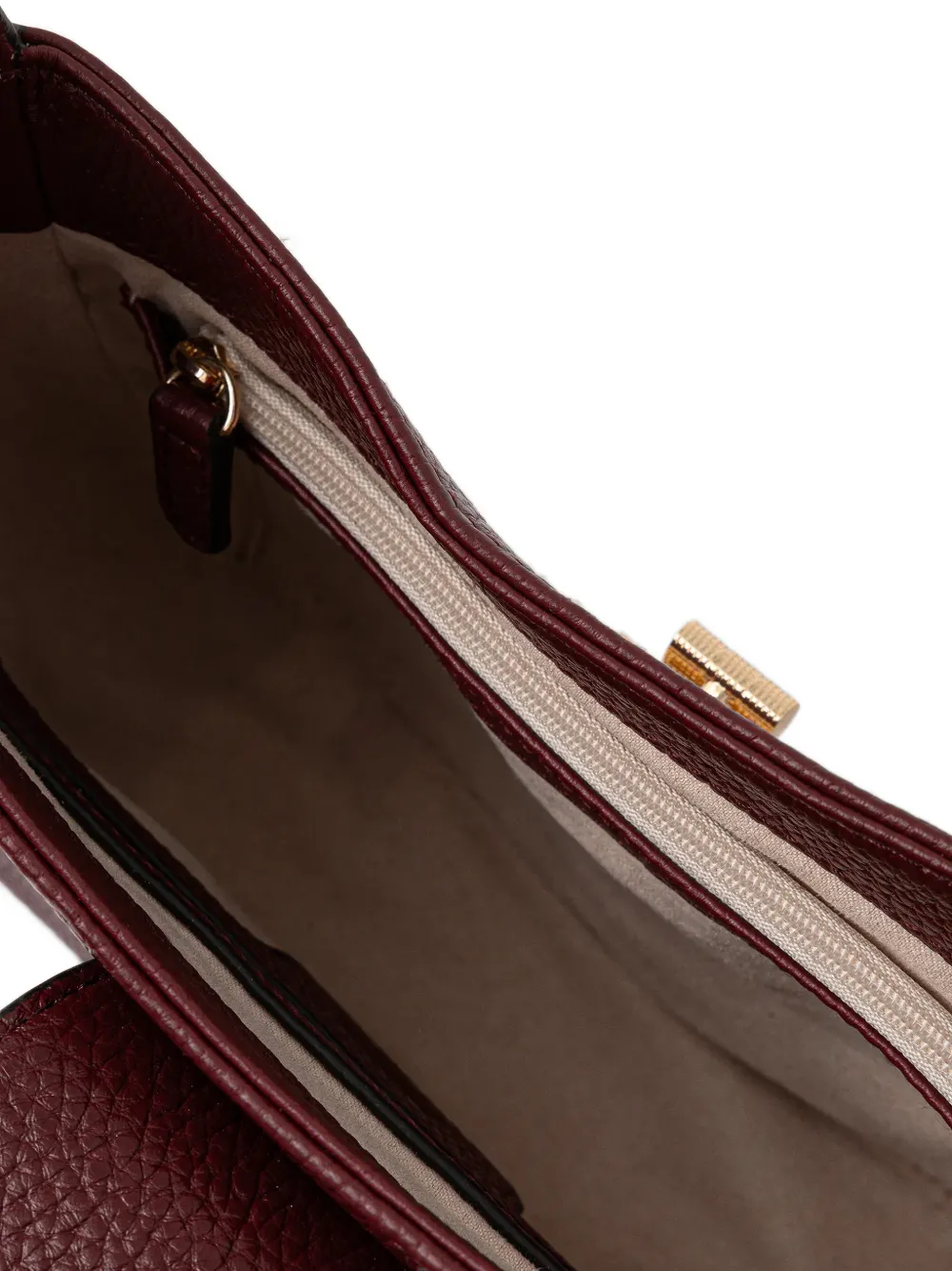 Geox Tuck-lock Fastening Shoulder Bag In Burgundy