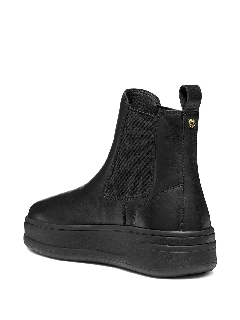 Geox 50mm Spherica Ecub-2 Elasticated Chelsea Boots In Black