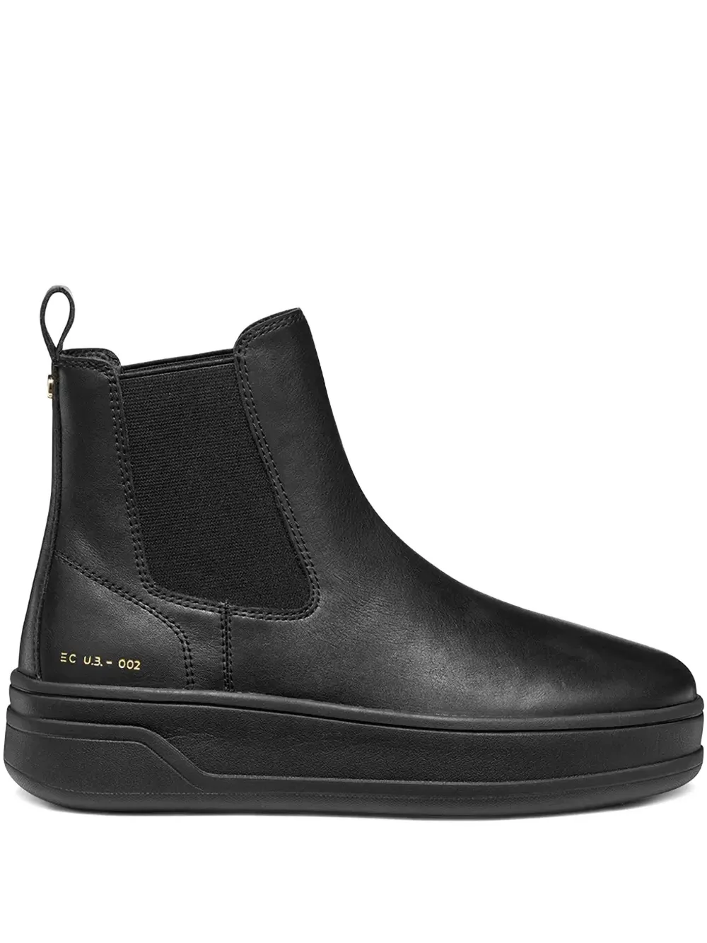 Geox 50mm Spherica Ecub-2 Elasticated Chelsea Boots In Black