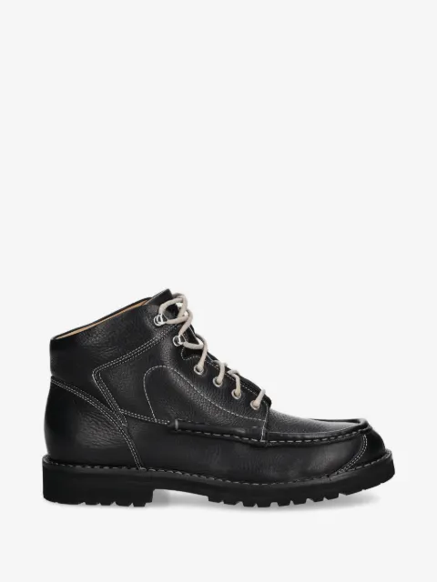Fracap stitch detail lace-up boots