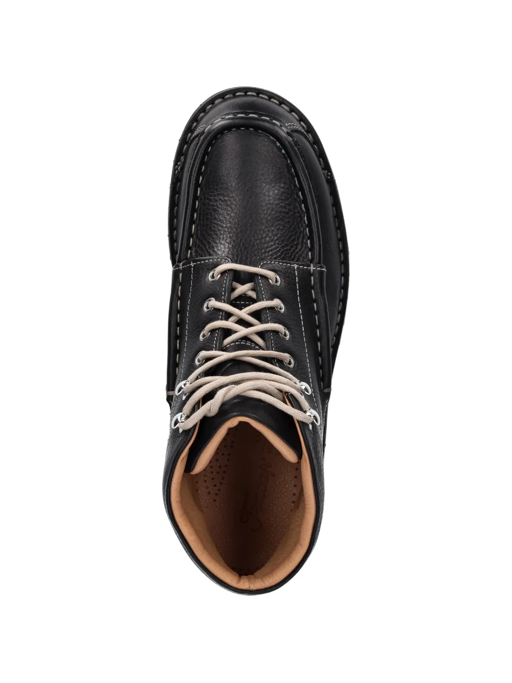 Fracap Veterlaarzen met stikseldetail Zwart