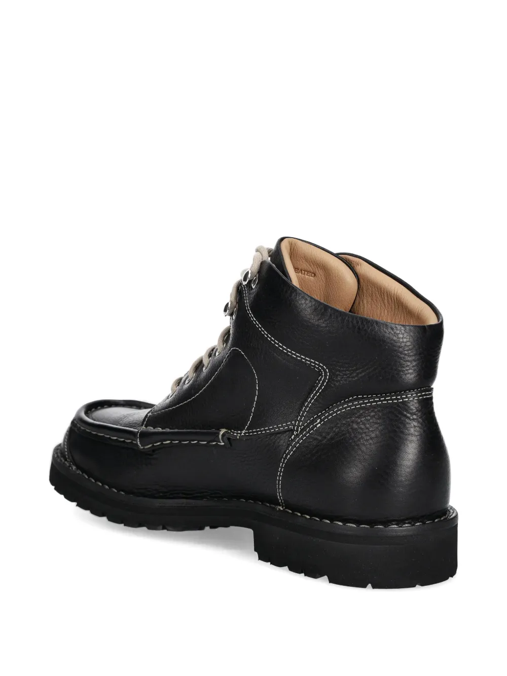 Fracap Veterlaarzen met stikseldetail Zwart