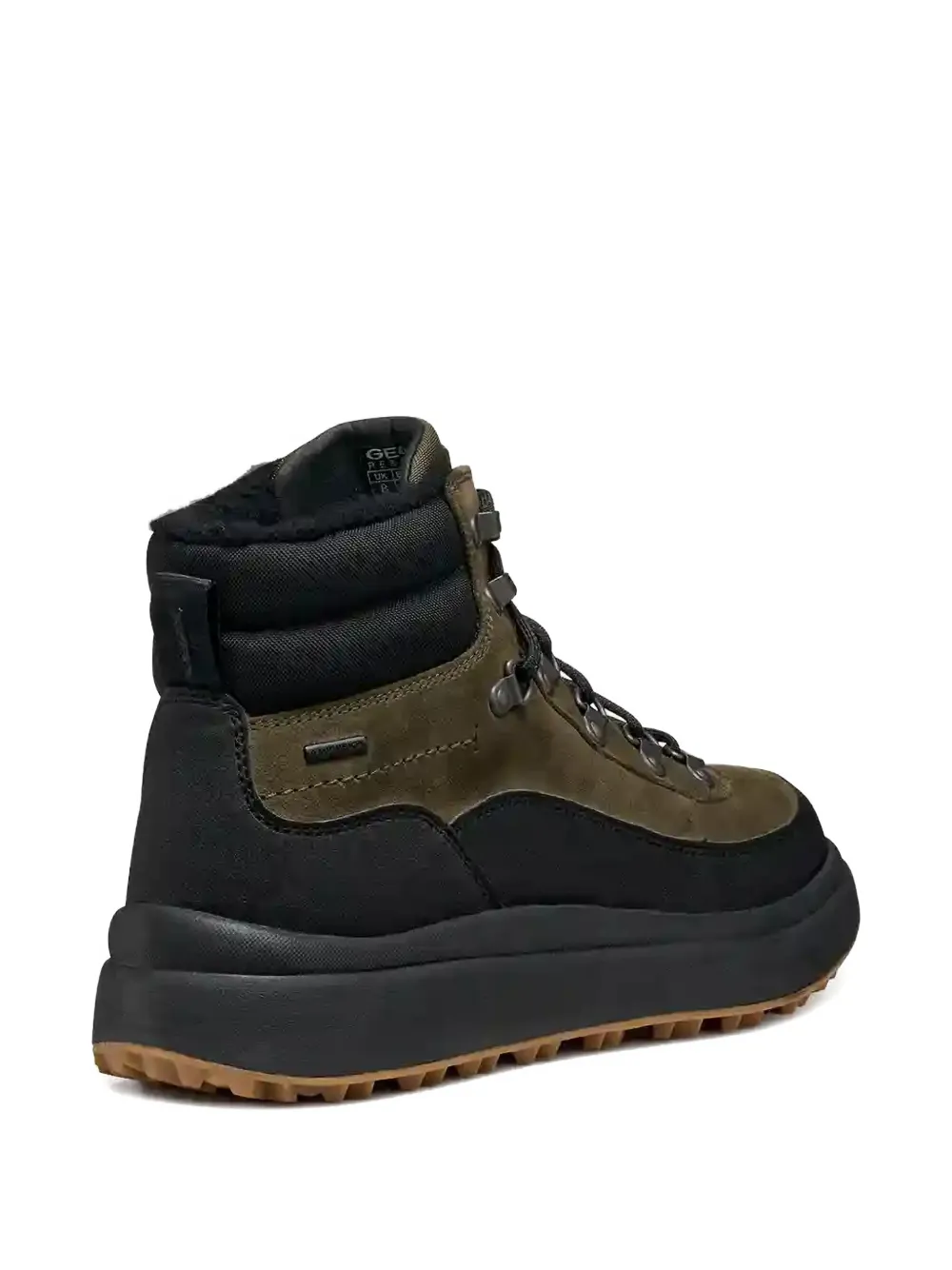 Geox Granito + Grip Abx wandellaarzen met vlakken Groen