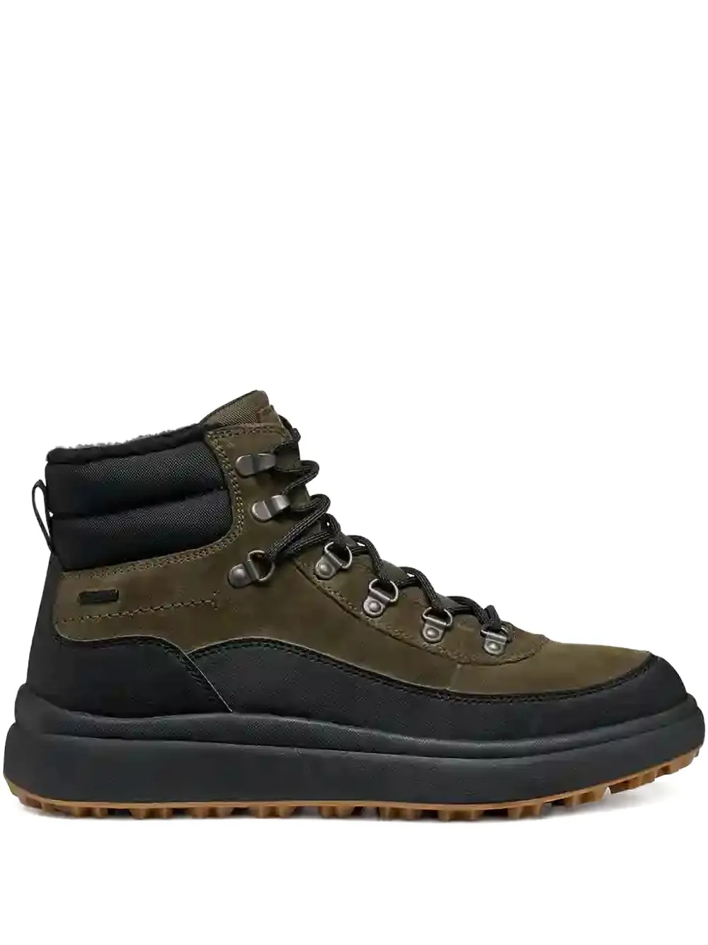 Geox Granito + Grip Abx lace-up panelled hiking boots | Green | Image 1