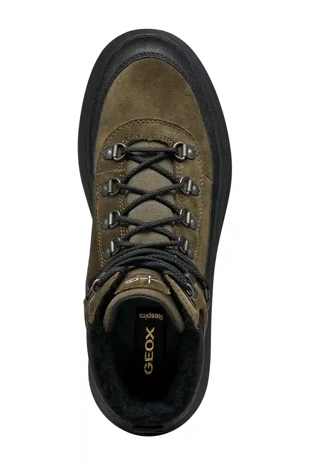 Geox Granito + Grip Abx wandellaarzen met vlakken Groen