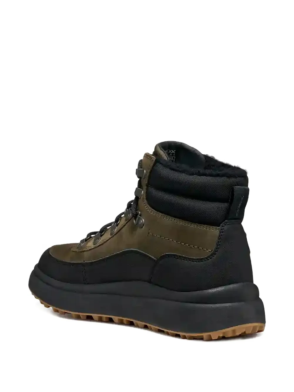 Geox Granito + Grip Abx wandellaarzen met vlakken Groen