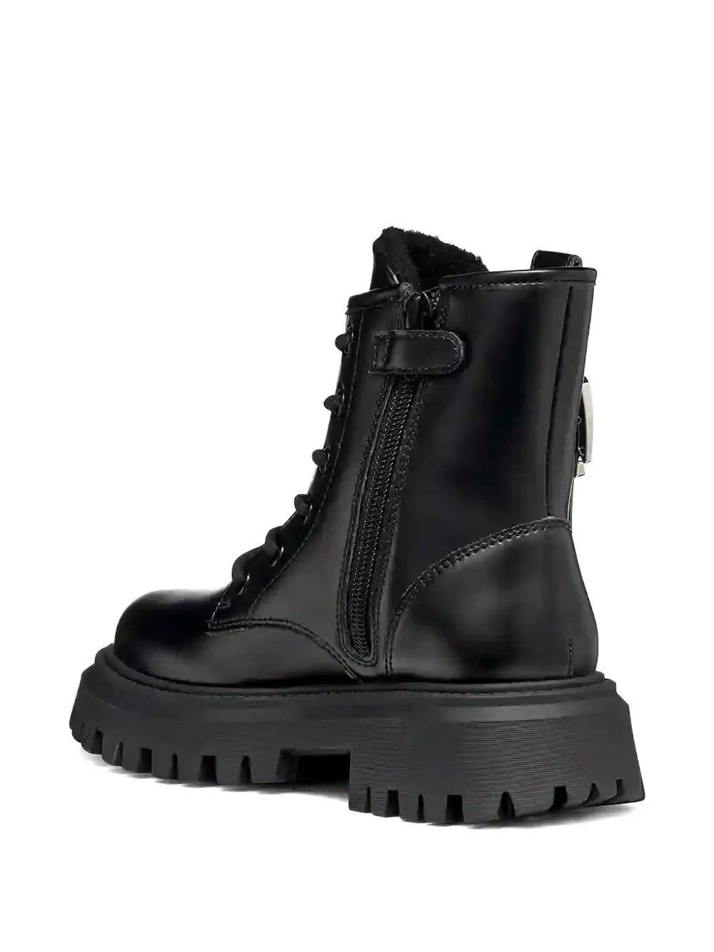 Geox Kids Maquinnens lace-up boots Zwart