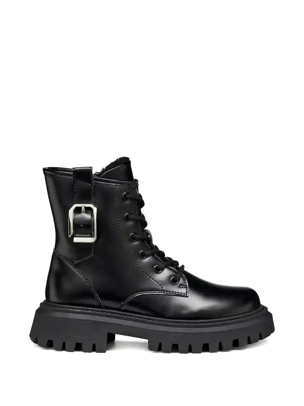 Geox Kids Maquinnens lace-up boots Zwart