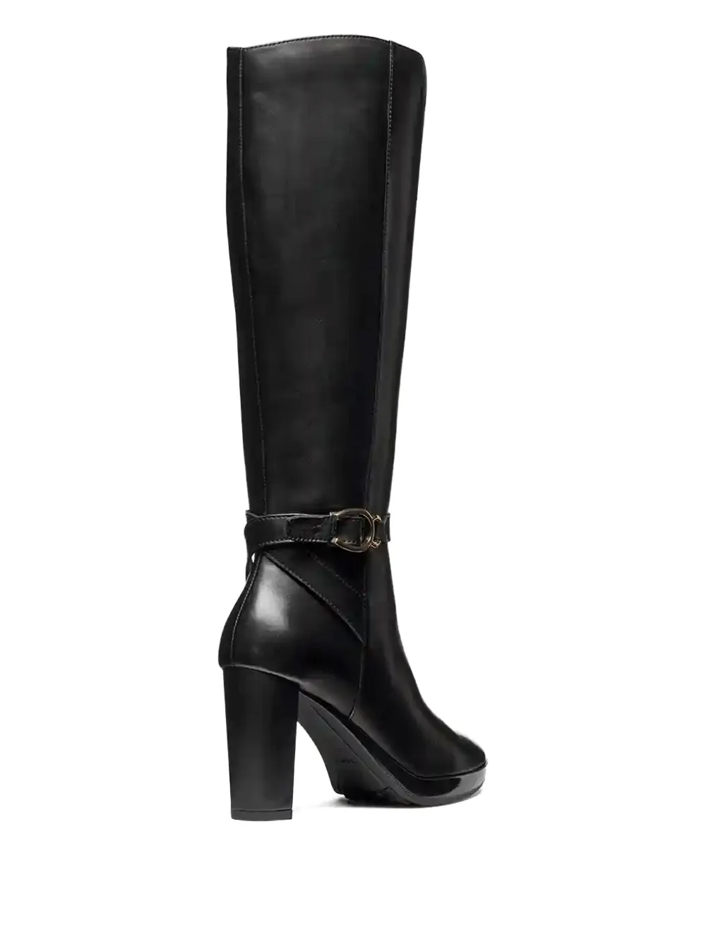 Geox 85mm Walk Pleasure Buckled Knee-high Boots In Black