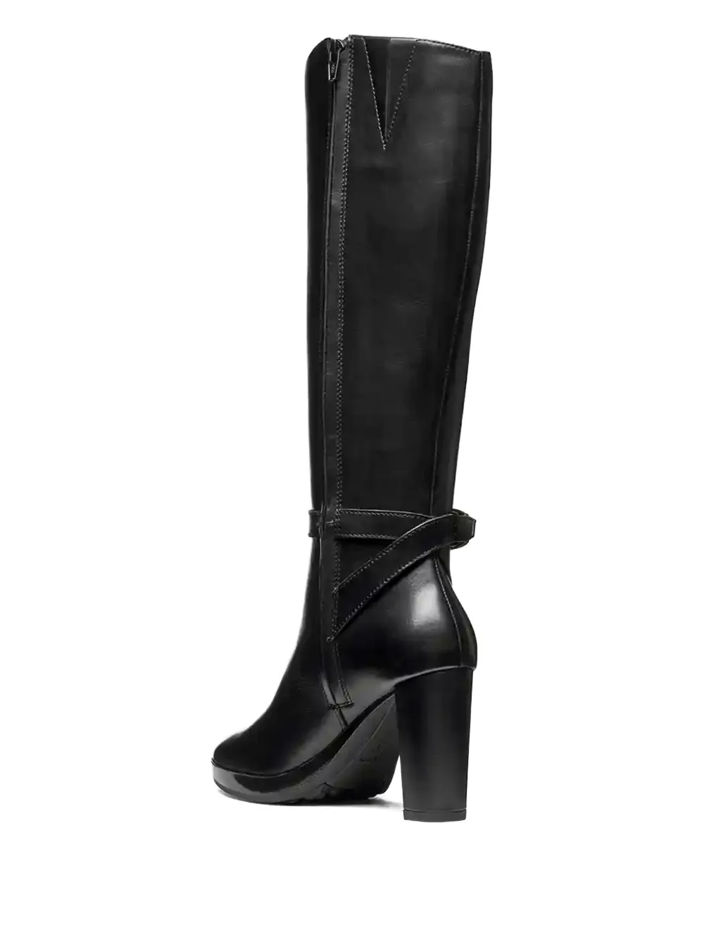 Geox 85mm Walk Pleasure Buckled Knee-high Boots In Black