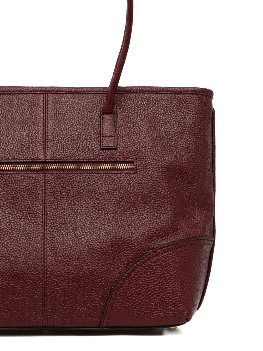 Geox Miereille Leather Tote Bag In Burgundy