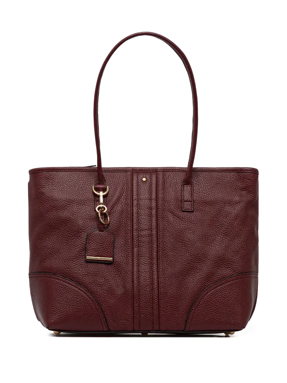 Geox Miereille Leather Tote Bag In Burgundy