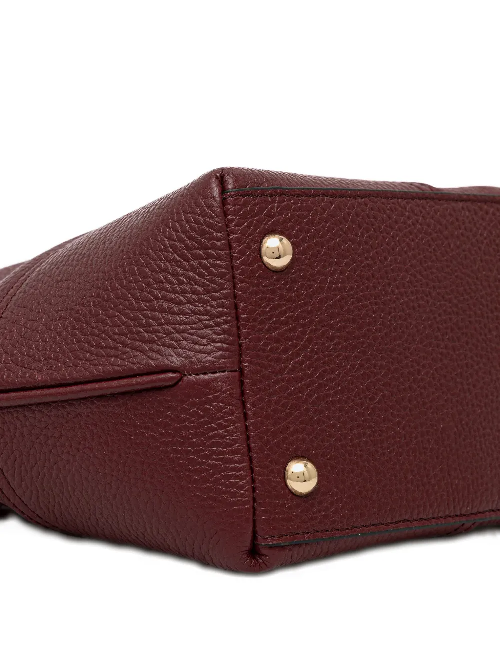 Geox Miereille Leather Tote Bag In Burgundy