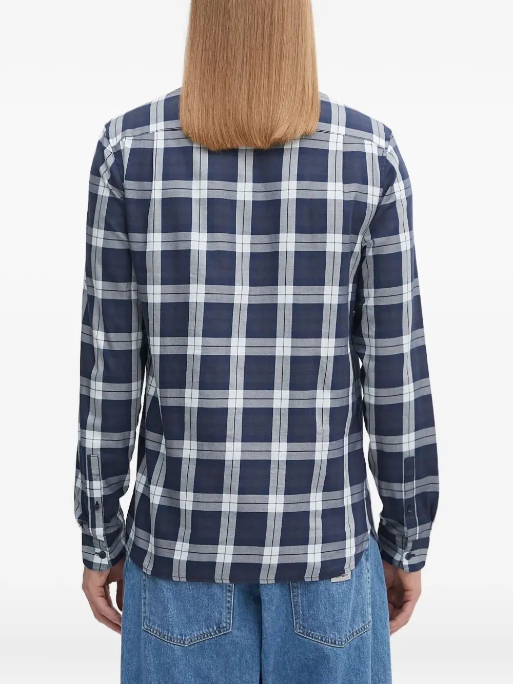 Fred Perry Geruit overhemd Blauw