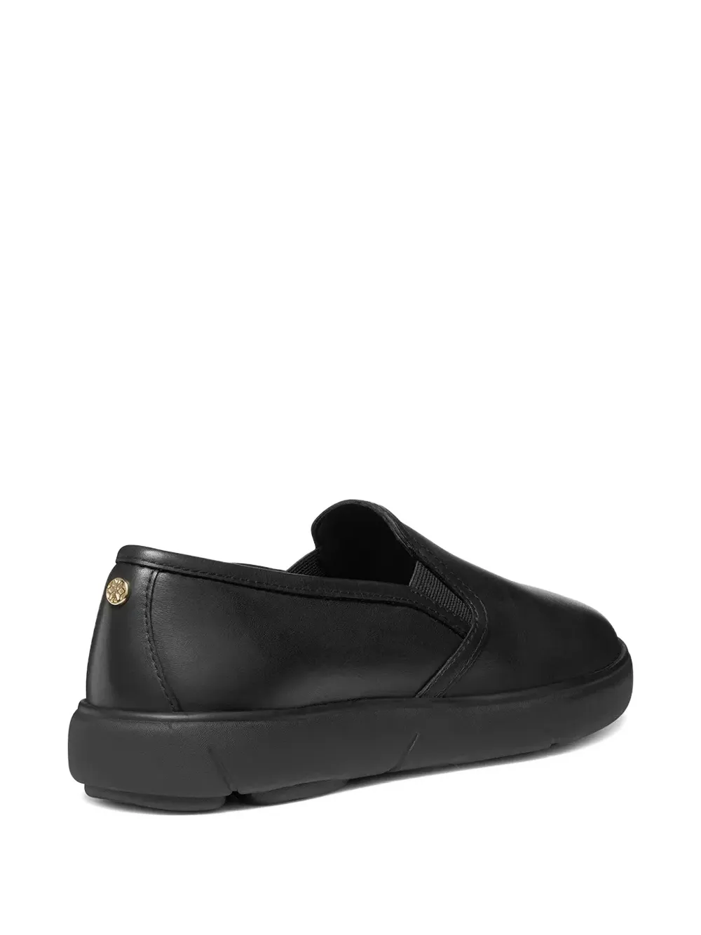 Geox Elasticated Slip-on Sneakers In Black