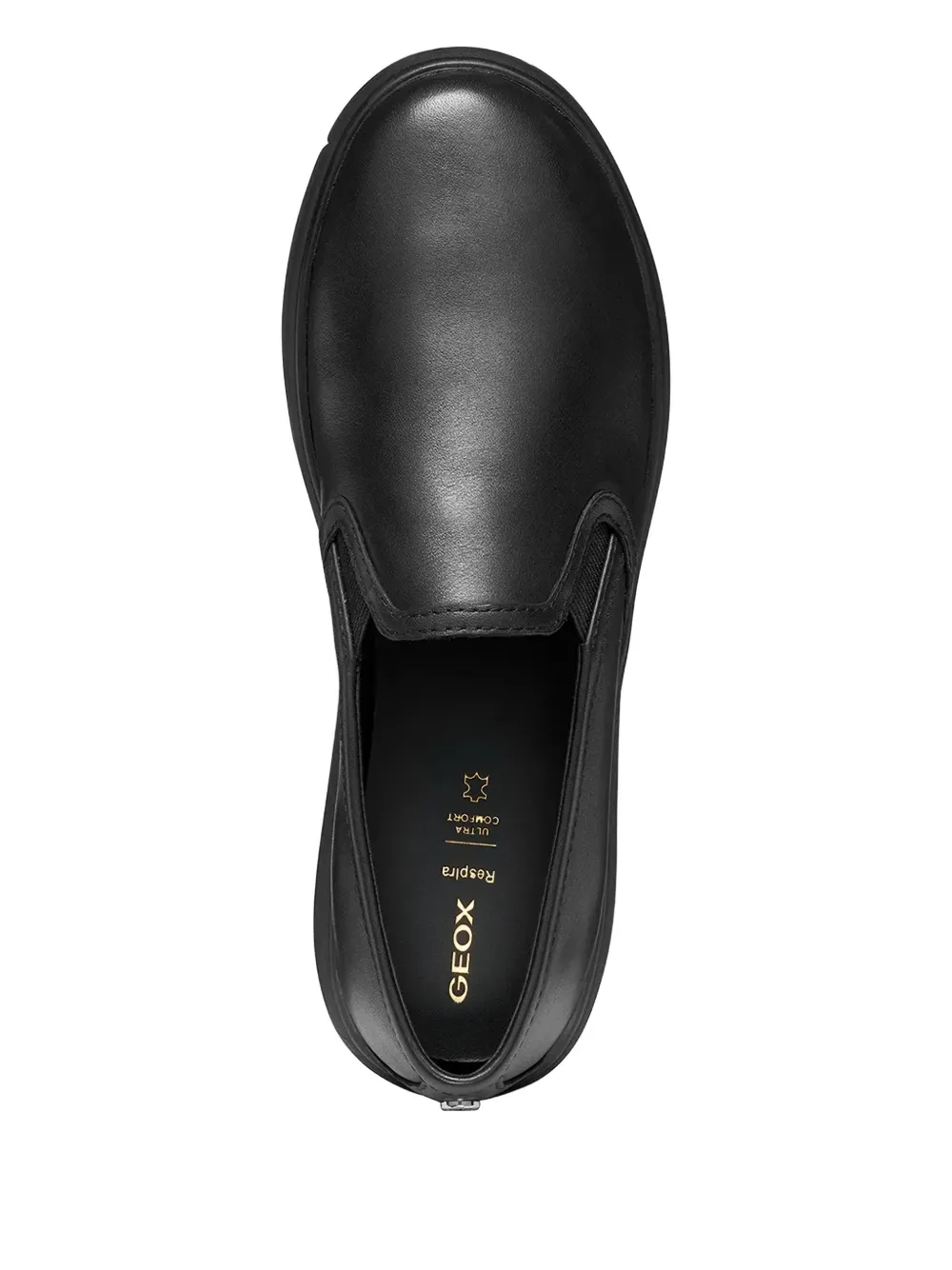 Geox Elasticated Slip-on Sneakers In Black