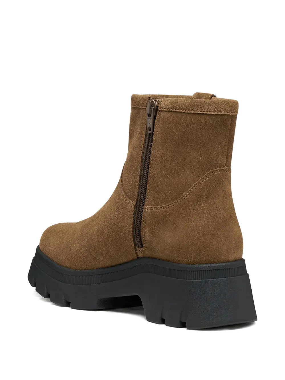 Geox Lug-sole Ankle Boots In Brown