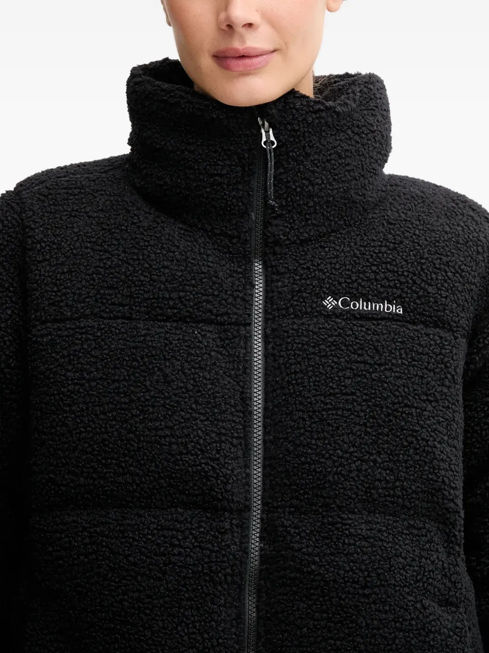 Columbia Puffect™ jack van imitatielamswol Zwart