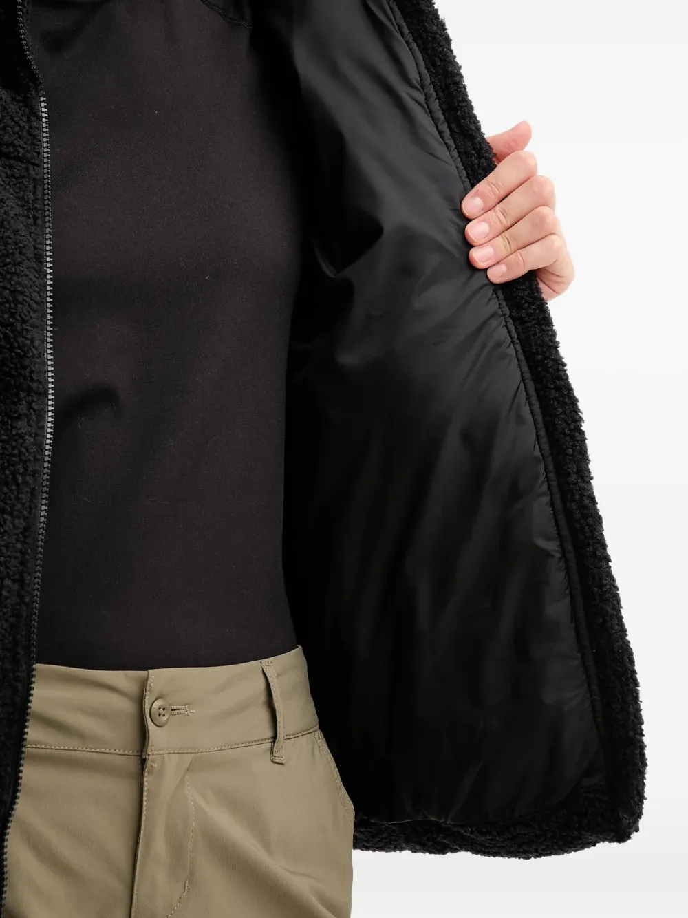 Columbia Puffect™ jack van imitatielamswol Zwart