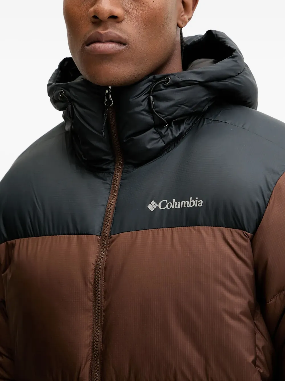 Columbia Puffect gewatteerd jack met capuchon Bruin