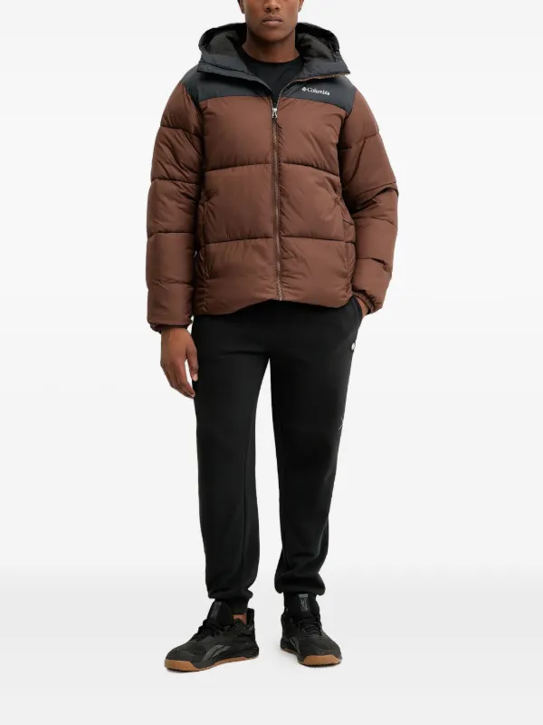 Columbia Jaqueta Puffect Matelassê Com Capuz | Marrom | FARFETCH BR