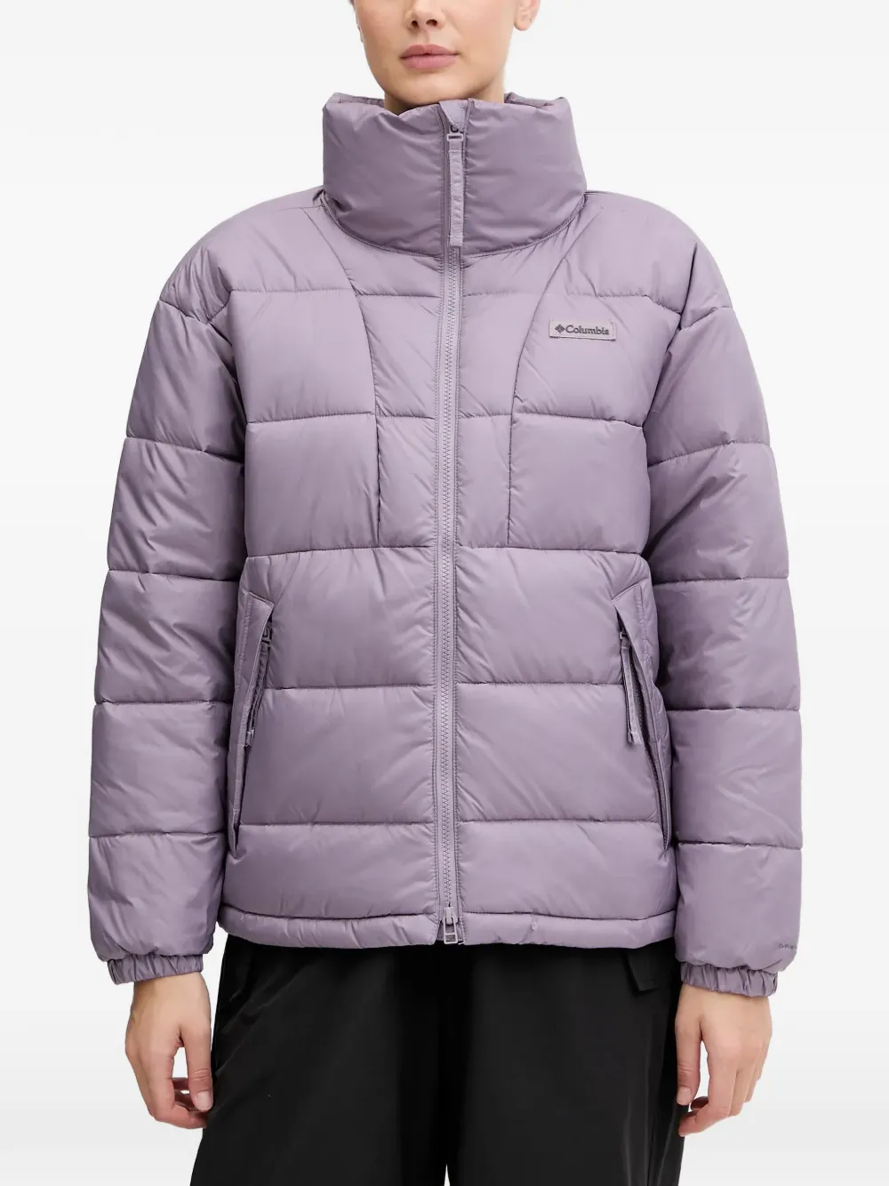 Columbia Padded Funnel-Neck Jacket - Viola