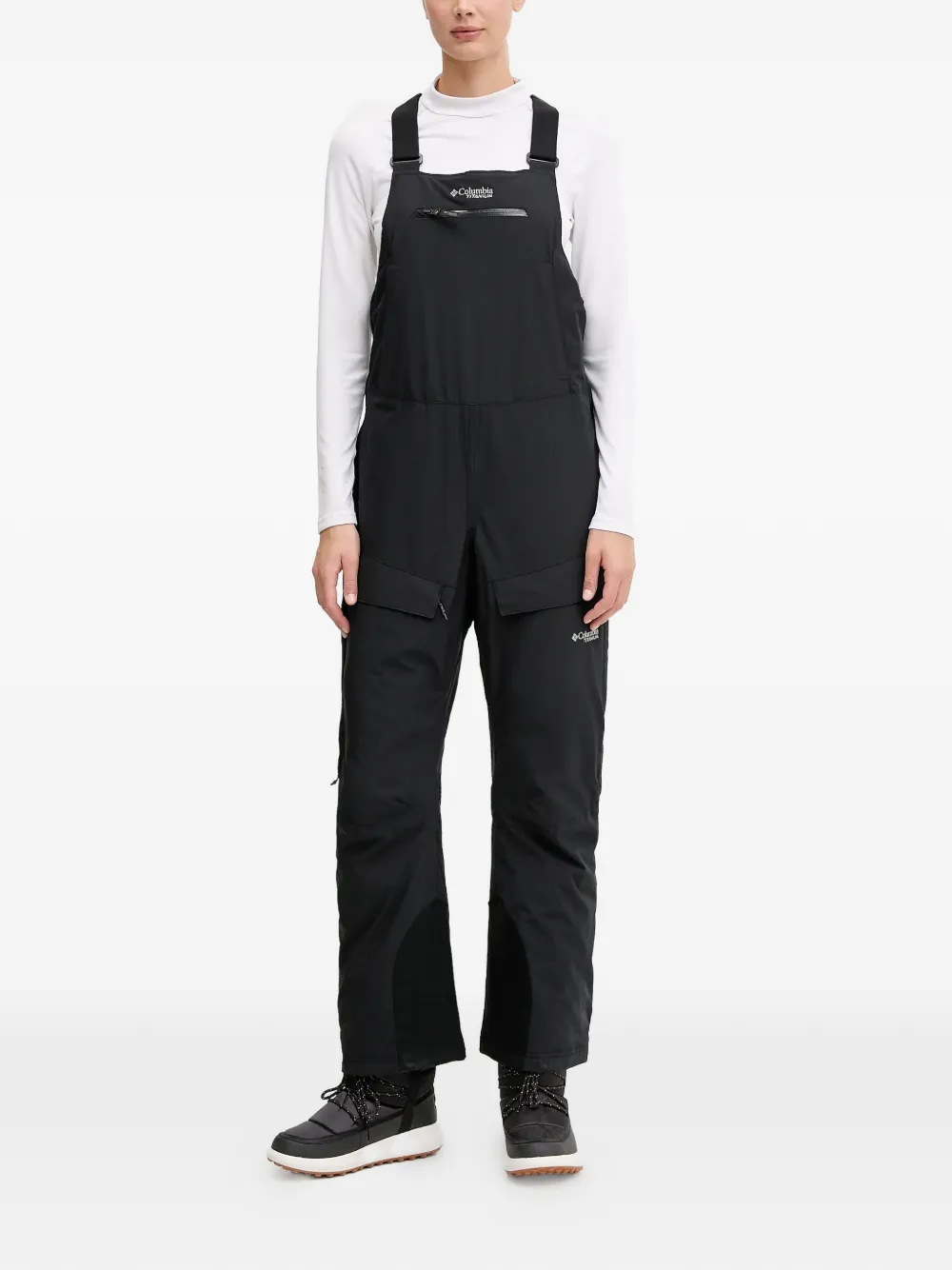 Columbia Highland Summit™ Ii Zip-pocket Bib In Black