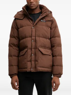 Columbia logo-print Padded Jacket | Green | FARFETCH JO