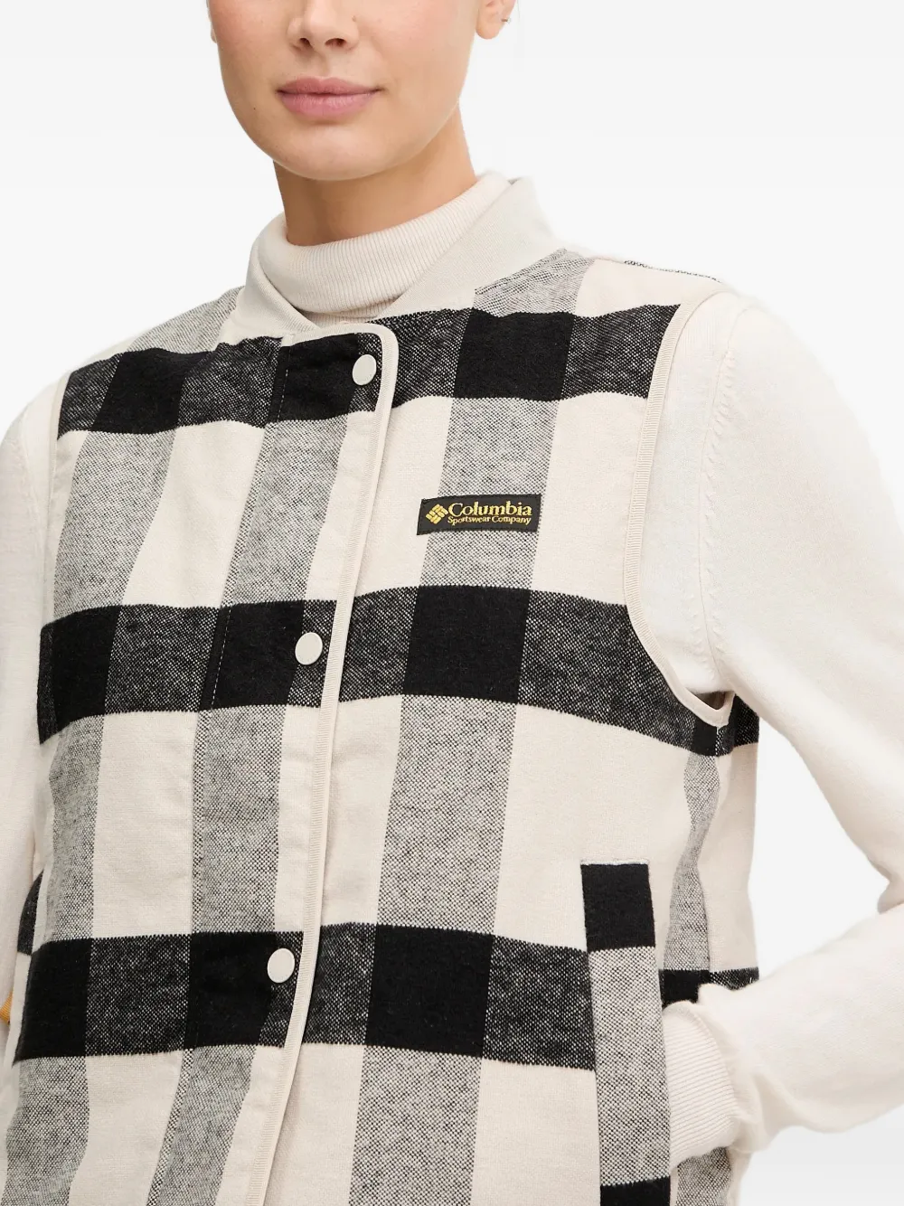 Columbia Cascades™ Reversible Checked Vest In Multi