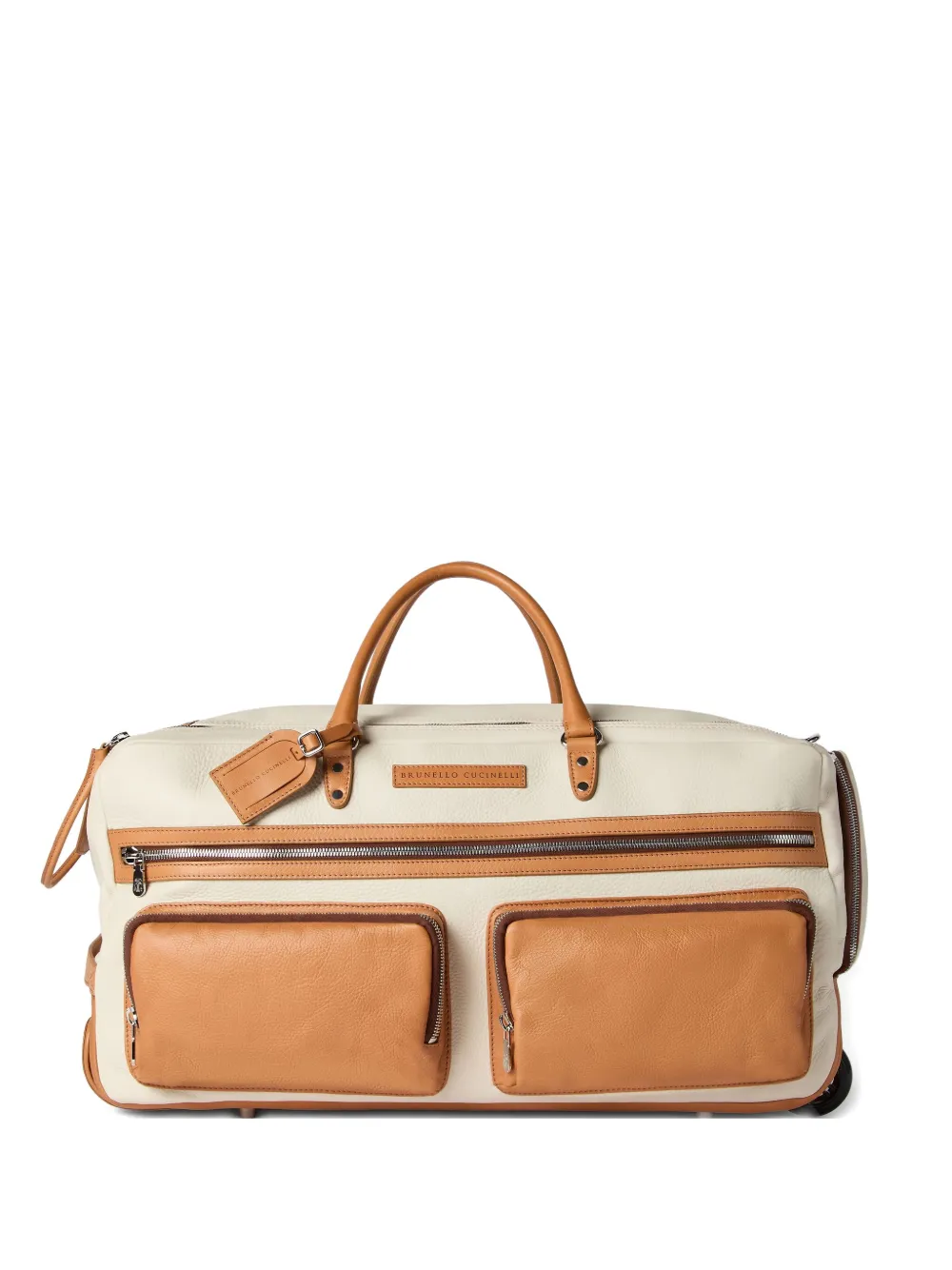 Brunello Cucinelli zipped holdall bag | Neutrals | Image 1