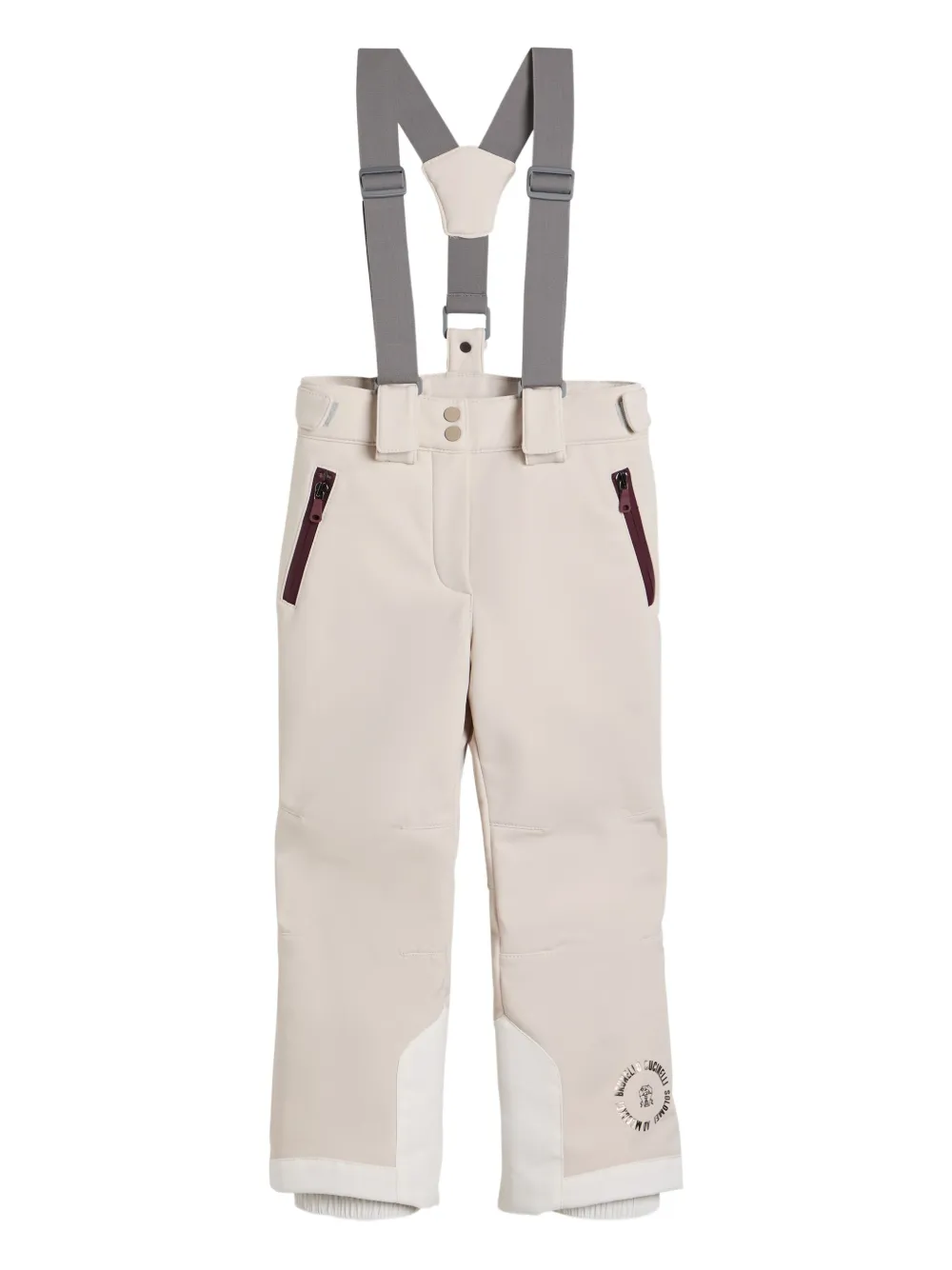 Brunello Cucinelli Kids jumpsuit con bolsillo y cierre | neutro | Image 1