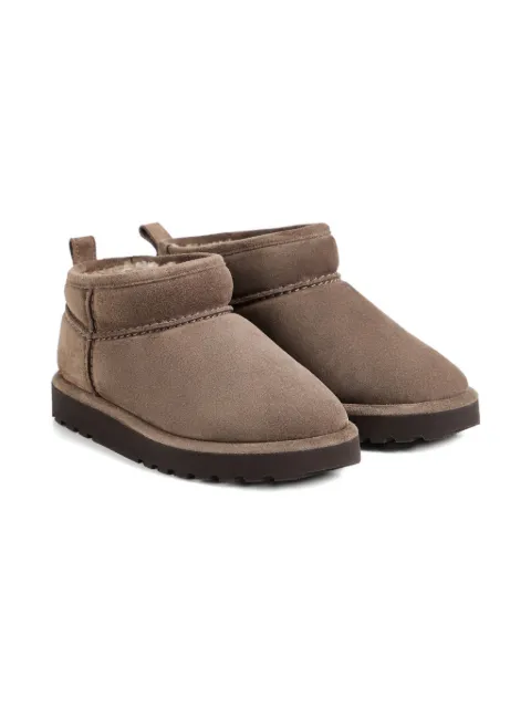 Brunello Cucinelli Kids botas con forro texturizado