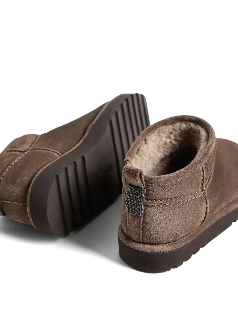 Brunello Cucinelli Kids Lammy laarzen Bruin