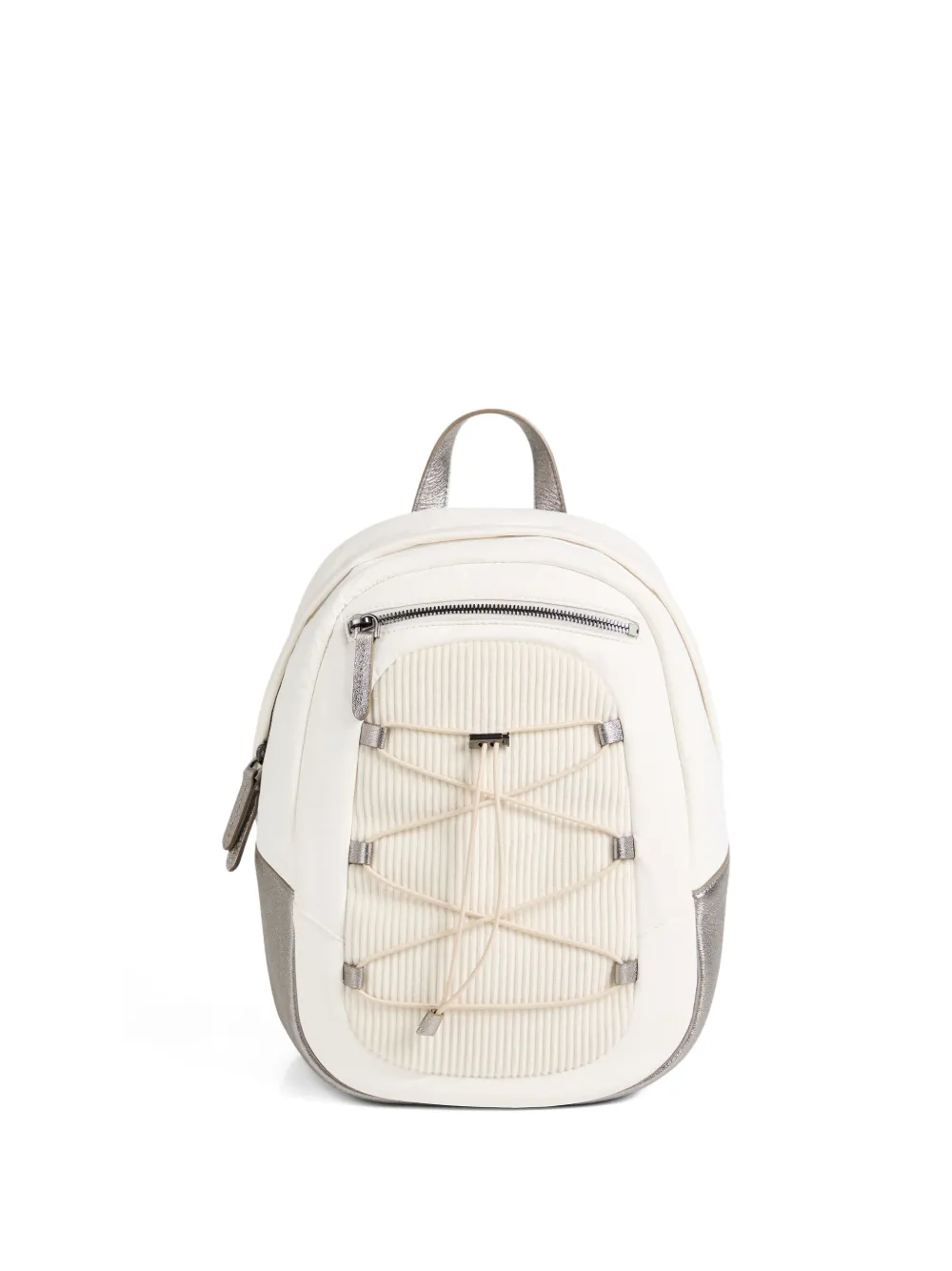 Brunello Cucinelli Kids corduroy drawstring backpack | White | Image 1