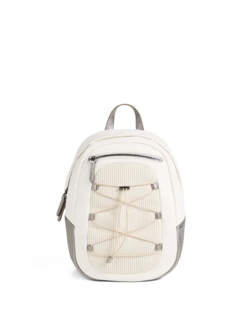 Brunello Cucinelli Kids corduroy drawstring backpack