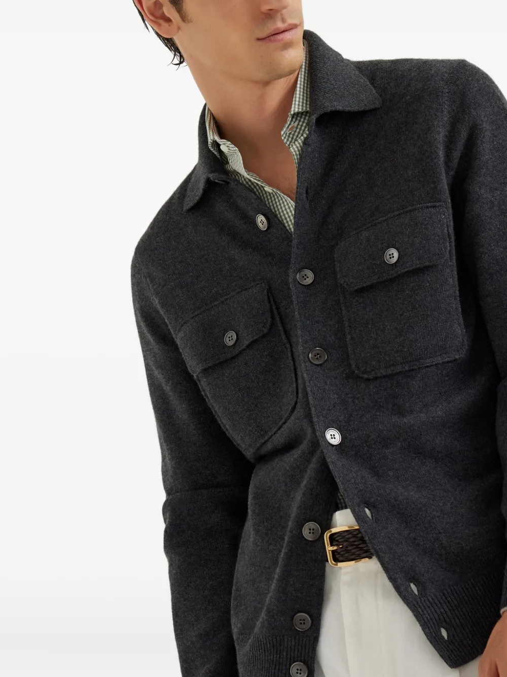 Brunello Cucinelli Overhemd met lange mouwen Groen