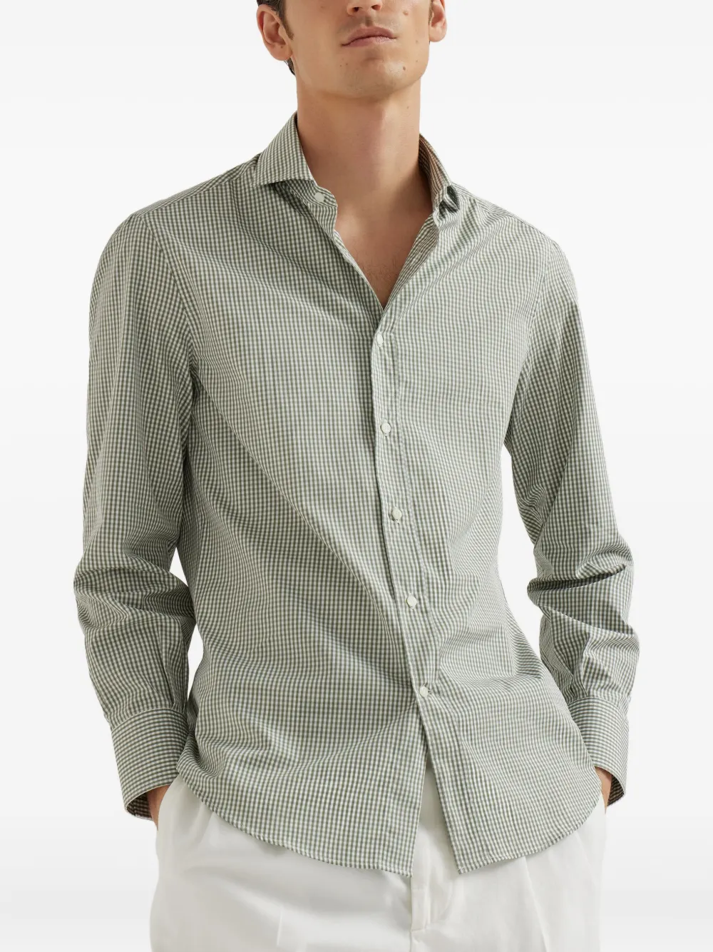 Brunello Cucinelli Overhemd met lange mouwen Groen