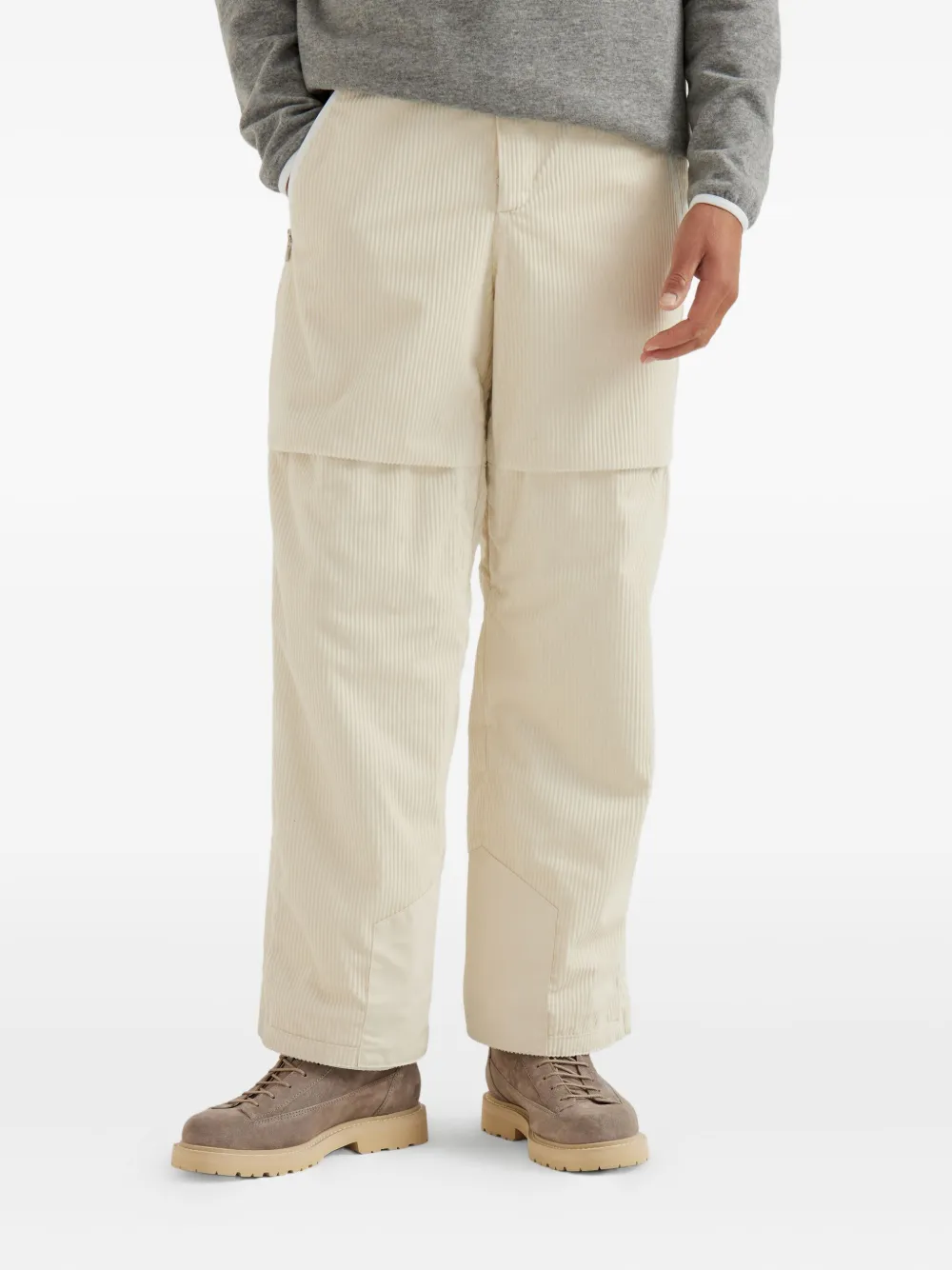 Brunello Cucinelli Ribfluwelen jumpsuit Beige