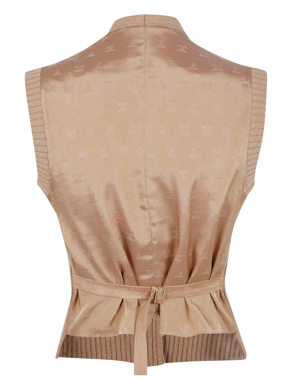 Max Mara Gerippte Bimba Weste In Brown