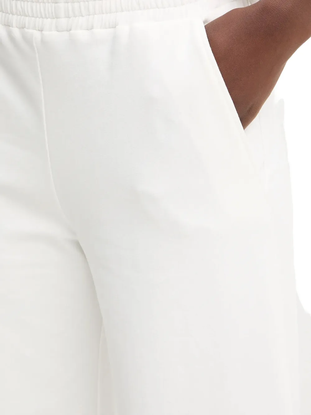 Ermanno Scervino Palazzo broek met elastische taille Wit