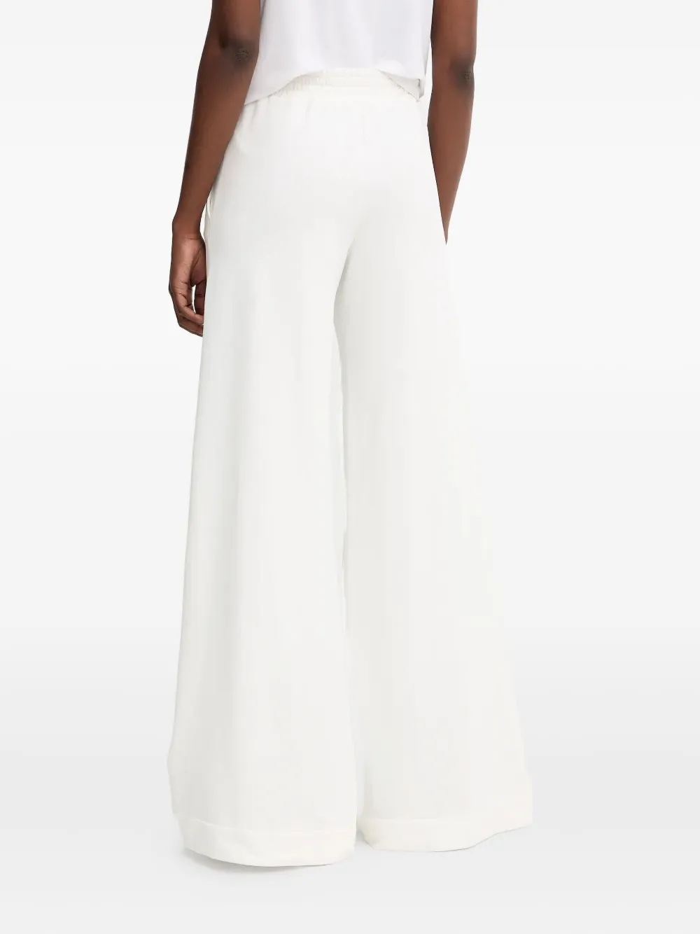 Ermanno Scervino Palazzo broek met elastische taille Wit