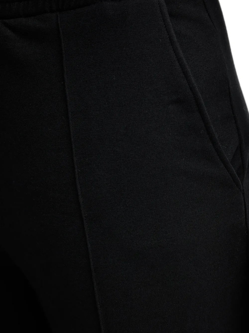 Ermanno Scervino Front-seam Elastic-waist Track Pants In Black