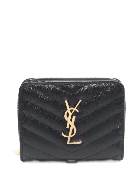 Saint Laurent monogram bi-fold leather wallet
